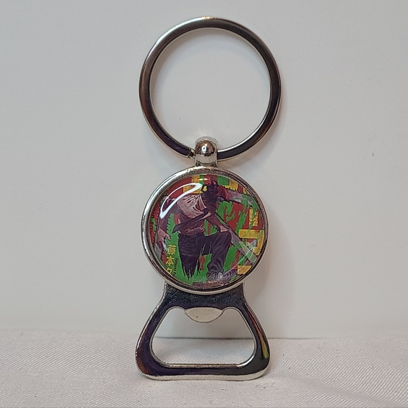 Chainsaw Man Bottle Opener Keychain - Picture 3 of 3